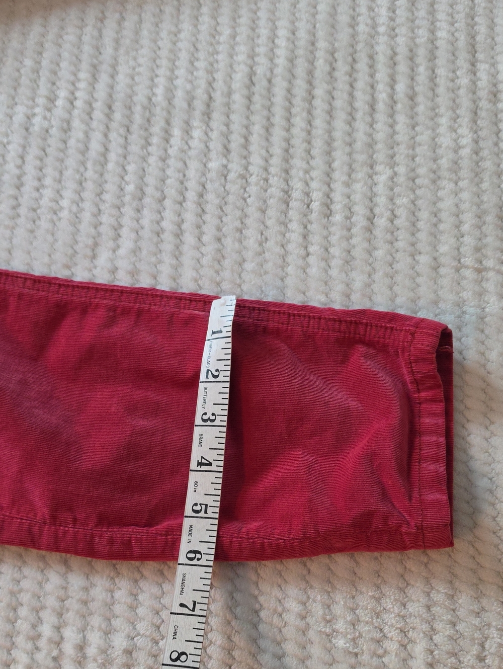 Free People Women's Red Corduroy Zip-Front Jumpsuit - Picture 9 of 9